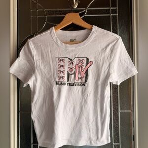 MTV officially licensed shirt JUNIORS XL baby tee